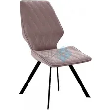 стул кухонный DikLine 243 Black (микровелюр В), B5 латте