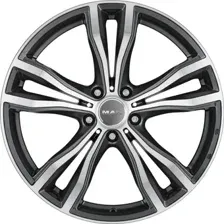 Литой диск MAK X-Mode 21x11.5" 5x112мм DIA 66.6мм ET 38мм Gun Met-Mirror Face
