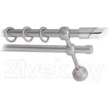 Карниз для штор Lm Decor Луна 056 2р гладкий (сатин, 1.6м)