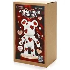Алмазная мозаика  Школа талантов На фигурке. Алмазный мишка. Сердечки 10664944
