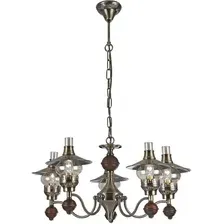 Люстра средней высоты Arte Lamp Trattoria Bronze A5664LM-5AB