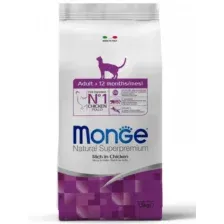 Monge Cat Adult сухой корм для для взрослых кошек с курицей 1,5 кг