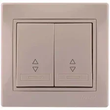 Выключатель проходной Lezard Mira 701-0303-106 (кремовый)