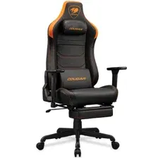 геймерское кресло Cougar Armor Evo S Gold, черный с оранжевым