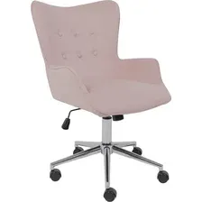Офисное кресло AksHome Bella Chrome Velluto 37 (велюр/пыльная роза)