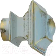 Наконечник для карниза Lm Decor Верди YF030 25 мм (белое золото)