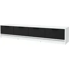 Тумба Интерлиния ТВ Концепт Зодиак КТ-ТВ4-35 (белый платинум/черный)