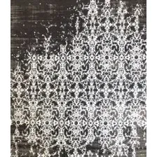Ковер для жилой комнаты Flora Leo 200x290 (черный/белый)