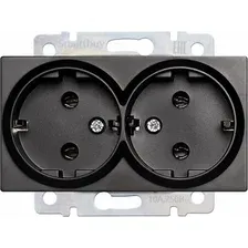 Розетка SmartBuy Нептун SBE-05b-16-S2-Z (черный)