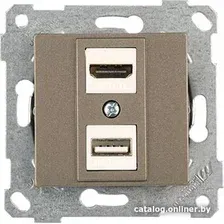 Розетка HDMI Mutlusan Rita 2200-459-0186 (антрацит)