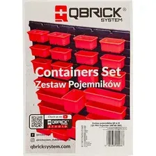 Набор лотков для метизов QBrick System Nr 6 / Z255888PG001 (красный)