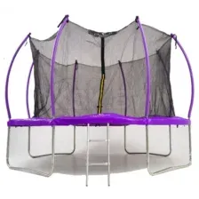 Батут Calviano 374 см (12ft) пружинный с внутренней защитной сеткой и лестницей INSIDE master purple