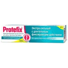 Крем для фиксации зубных протезов Protefix №1 Гипоаллергенный экстра-сильный 40 мл