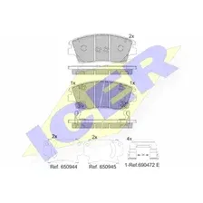 Тормозные колодки дисковые передняя ось ICER 182277