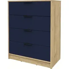 Комод Интерлиния Концепт КТ-К80 Глосс (дуб золотой/индиго)