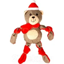 Игрушка для собак Duvo Plus Новогодний мишка 11558/DV