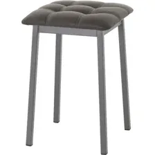 Табурет AMC Comfort 7К4.8 (кожзам, серо-коричневый/графит)