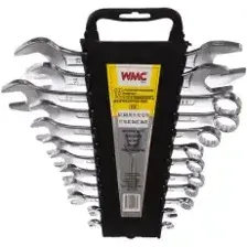 WMC-5198 Набор ключей WMC-5198 рожковых и комбинированных 12пр.(6х7,8х9,10-14,17,19,22,24х27,30х32мм WMC TOOLS