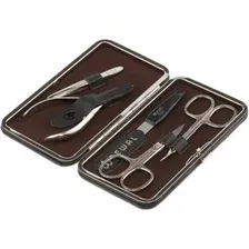 Набор для маникюра и педикюра Dewal 903BROWN (коричневый)