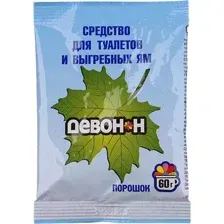 Порошок для биотуалетов, выгребных ям и септиков Девон 60H
