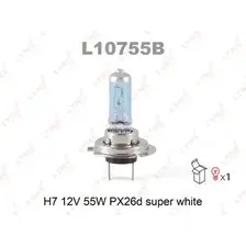 Автолампа галогенная PX26d LYNXAUTO L10755B H7 12