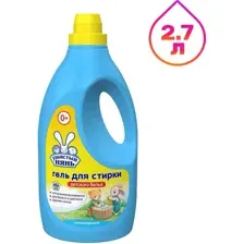 Гель для стирки УШАСТЫЙ НЯНЬ для детского белья, 2.7 л