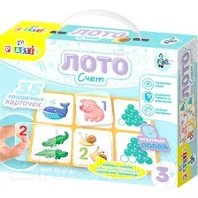 Развивающая игра Десятое королевство 10KOR Plastic Лото Счет 04005