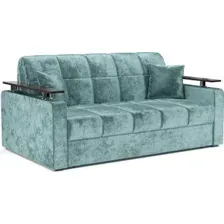 Диван Мебель-АРС Аккордеон Бакли НПБ 180x200 (велюр мятный Plush OWV-27)