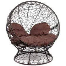 Кресло M-Group Апельсин 11520205 (коричневый ротанг/коричневая подушка)