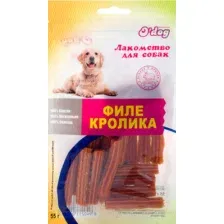 Лакомство для собак O'dog Филе кролика (55г)