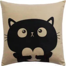 Подушка декоративная MATEX Meow / 37-828 (кофейный)