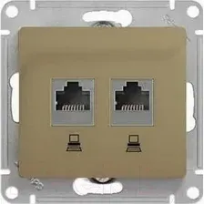 Розетка Systeme (Schneider) Electric Glossa GSL000485KK