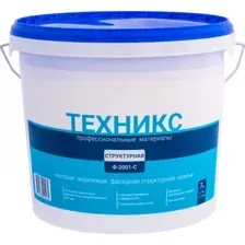Краска Техникс Структурная Ф-2001С P 7 кг (белый)