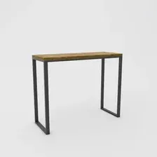 Барный стол Hype Mebel Классик 120x40 (черный/дуб галифакс олово)