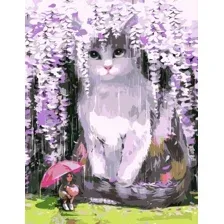Картина по номерам Феникс+ Кот в сакуре 67932