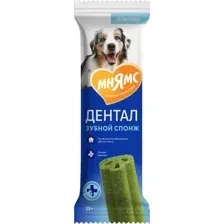 Лакомство для собак Мнямс Dental Зубные спонжи с эвкалиптом / 170616 (25г)