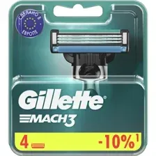 Сменные кассеты для бритья Gillette Mach3 (4 шт) 3014260243531