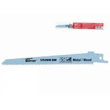 Полотно для сабельной пилы WORTEX по дереву с гвоздями S150WM 150 мм