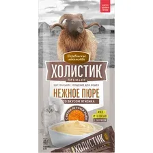 Лакомство для кошек Деревенские лакомства Холистик Премьер. Нежное пюре с ягнёнком 4x10 г