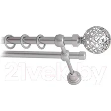 Карниз для штор Lm Decor Ажур 095 2р гладкий (сатин, 3м)