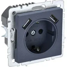 Розетка IEK Brite BR-R14-16-U21-D21-K35