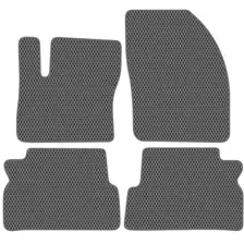Комплект ковриков для авто Alicosta Ford C-Max (минивэн / Mk1) 2003 - 2010 (серый, ромб)