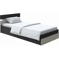 Кровать PROxSON Milton с ПМ 80x200 (черный/ясень шимо светлый)