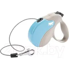 Поводок-рулетка Ferplast Amigo M 75720018 (бежевый/голубой)