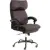 Офисное кресло TetChair Chief metalBL кожзам/ткань (коричневый/коричневый стеганный)