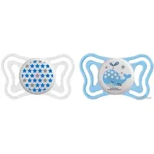 Набор пустышек Chicco Chicco Physio Light Lumi 00071031410000 (голубой)