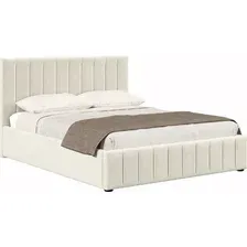 Кровать Хочу Домой Верона с ПМ 160x200 (светло-бежевый велюр 303)