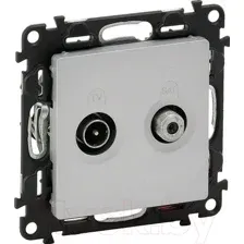 Розетка Legrand Valena Life 753658 (алюминий)