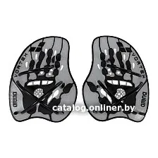 Лопатки для плавания ARENA Vortex Evolution Hand Paddle 95232 15 (р. M, серебряный/черный)
