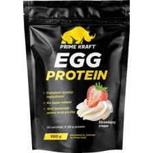 Протеин Prime Kraft Egg Protein Клубника-сливки (900г)